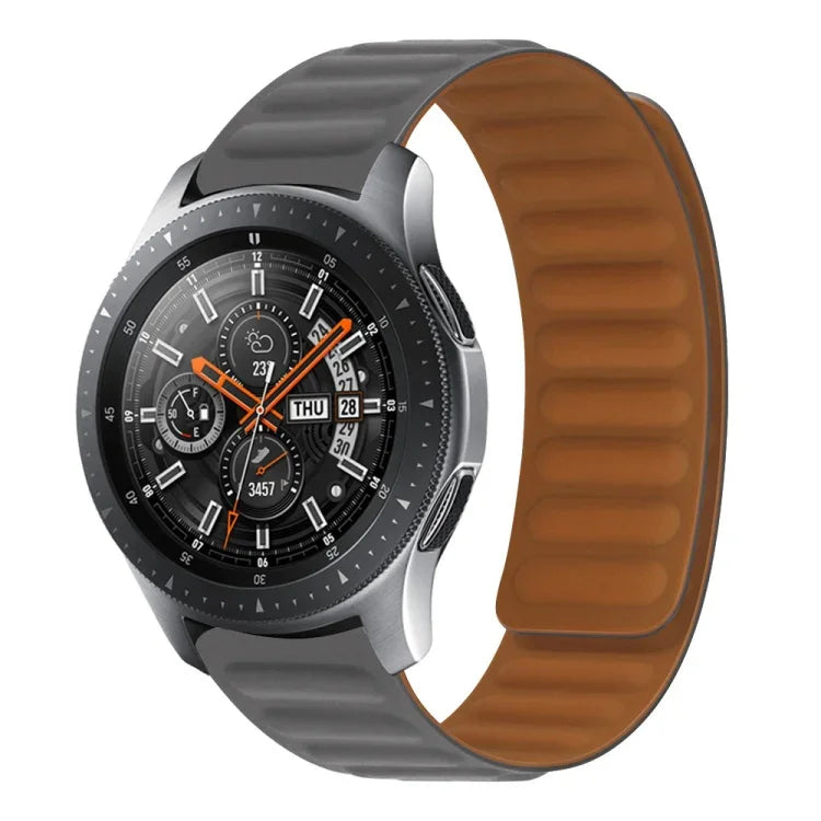 สายรัดนาฬิกาซิลิโคนแม่เหล็ก สำหรับ Samsung Galaxy Watch 3 41MM R850, สำหรับ Samsung Galaxy Gear Sport, สำหรับ Samsung Galaxy Watch Active