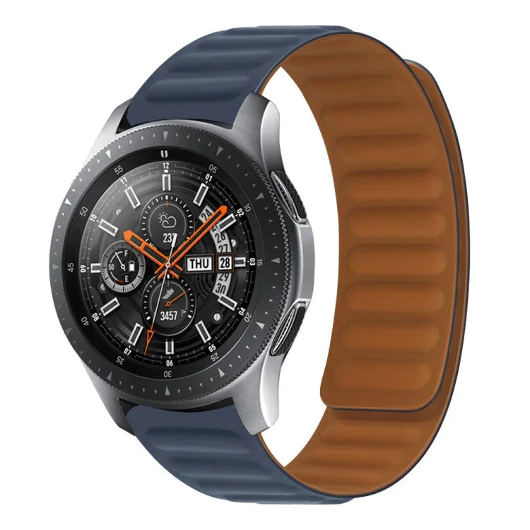 สายรัดนาฬิกาซิลิโคนแม่เหล็ก สำหรับ Samsung Galaxy Watch 3 41MM R850, สำหรับ Samsung Galaxy Gear Sport, สำหรับ Samsung Galaxy Watch Active