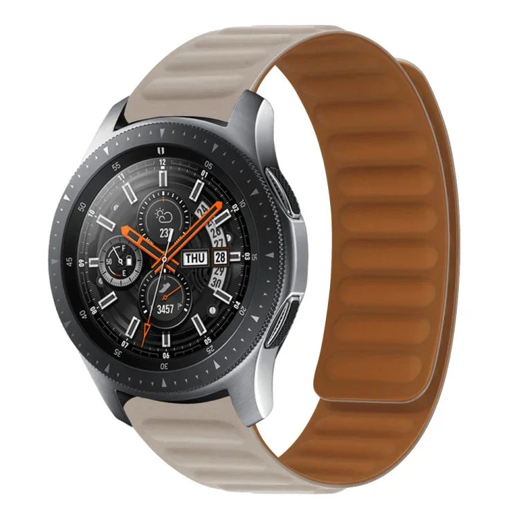 สายรัดนาฬิกาซิลิโคนแม่เหล็ก สำหรับ Samsung Galaxy Watch 3 41MM R850, สำหรับ Samsung Galaxy Gear Sport, สำหรับ Samsung Galaxy Watch Active