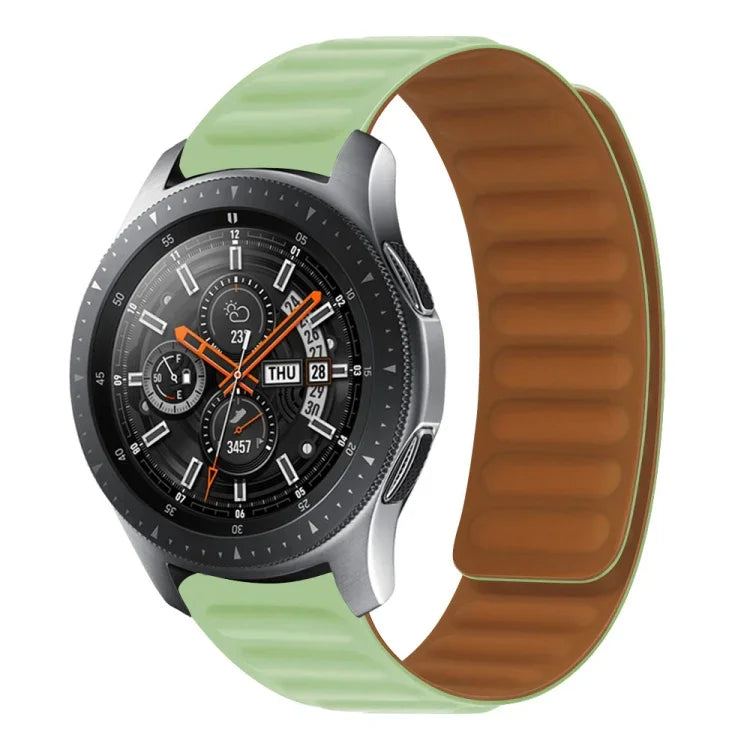 สายรัดนาฬิกาซิลิโคนแม่เหล็ก สำหรับ Samsung Galaxy Watch 3 41MM R850, สำหรับ Samsung Galaxy Gear Sport, สำหรับ Samsung Galaxy Watch Active