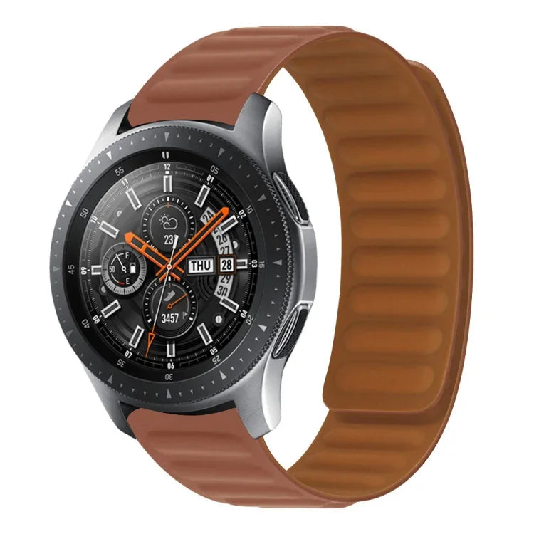 สายรัดนาฬิกาซิลิโคนแม่เหล็ก สำหรับ Samsung Galaxy Watch 3 41MM R850, สำหรับ Samsung Galaxy Gear Sport, สำหรับ Samsung Galaxy Watch Active