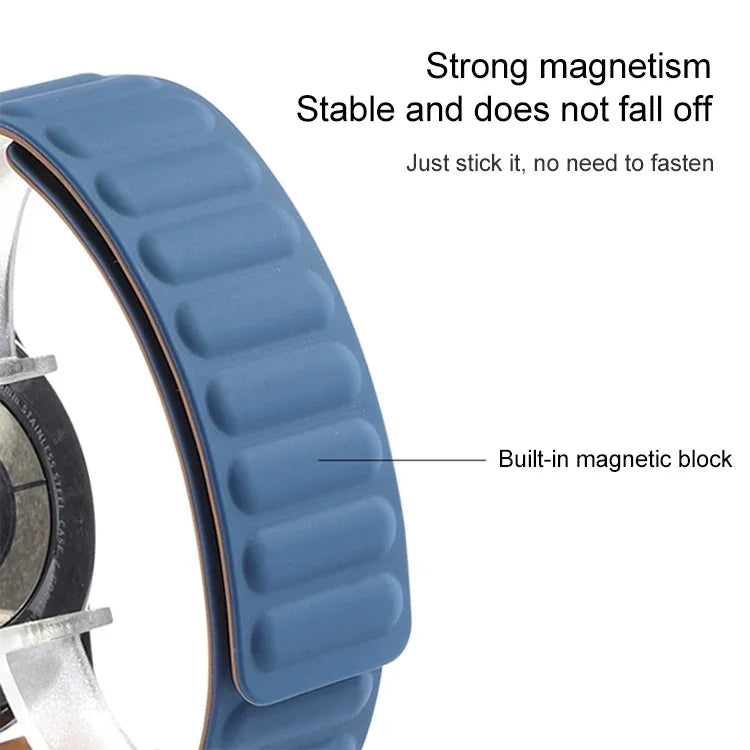 สายรัดนาฬิกาซิลิโคนแม่เหล็ก สำหรับ Samsung Galaxy Watch 3 41MM R850, สำหรับ Samsung Galaxy Gear Sport, สำหรับ Samsung Galaxy Watch Active