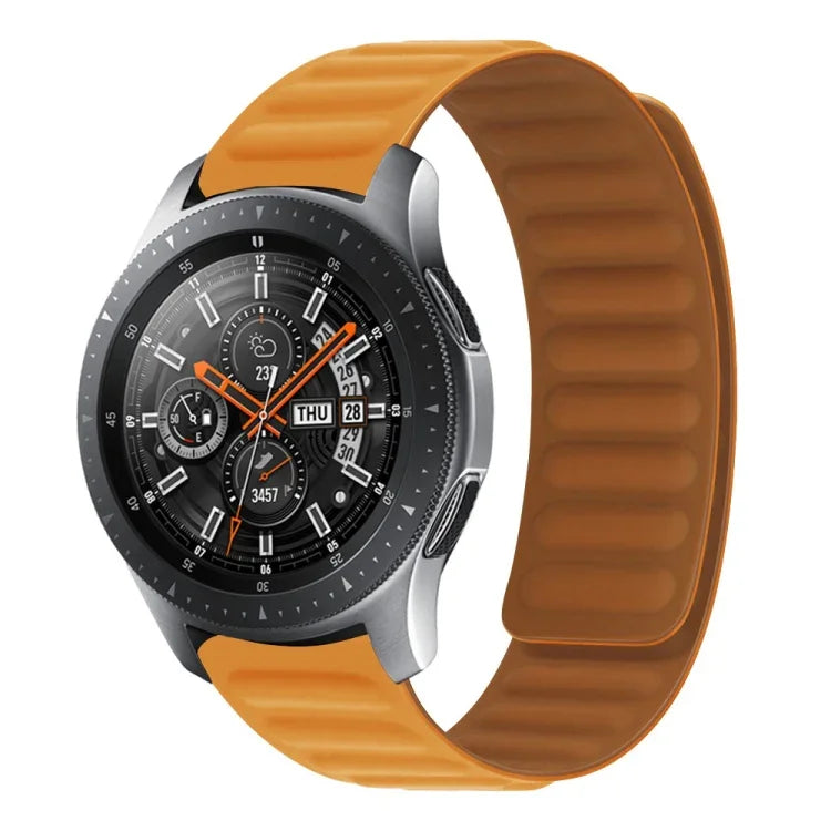 สายรัดนาฬิกาซิลิโคนแม่เหล็ก สำหรับ Samsung Galaxy Watch 3 41MM R850, สำหรับ Samsung Galaxy Gear Sport, สำหรับ Samsung Galaxy Watch Active