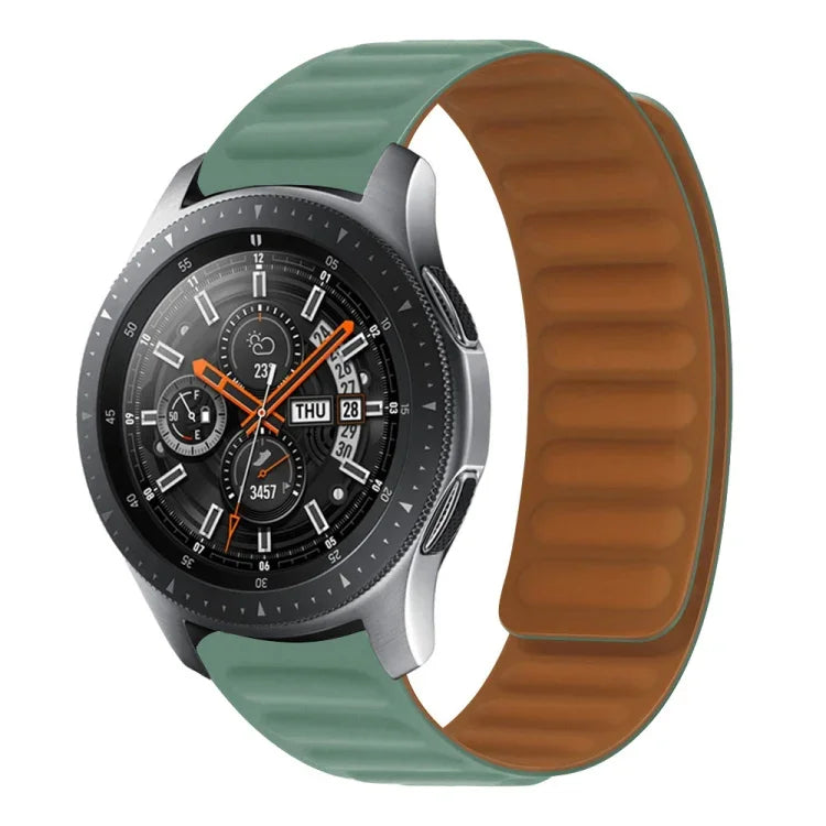 สายรัดนาฬิกาซิลิโคนแม่เหล็ก สำหรับ Samsung Galaxy Watch 3 41MM R850, สำหรับ Samsung Galaxy Gear Sport, สำหรับ Samsung Galaxy Watch Active