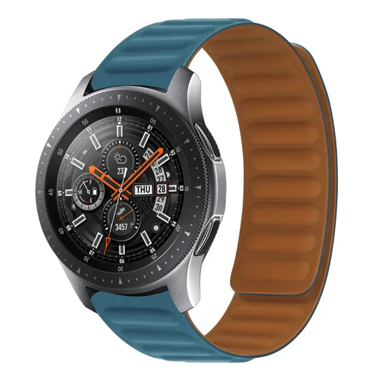สายรัดนาฬิกาซิลิโคนแม่เหล็ก สำหรับ Samsung Galaxy Watch 3 41MM R850, สำหรับ Samsung Galaxy Gear Sport, สำหรับ Samsung Galaxy Watch Active