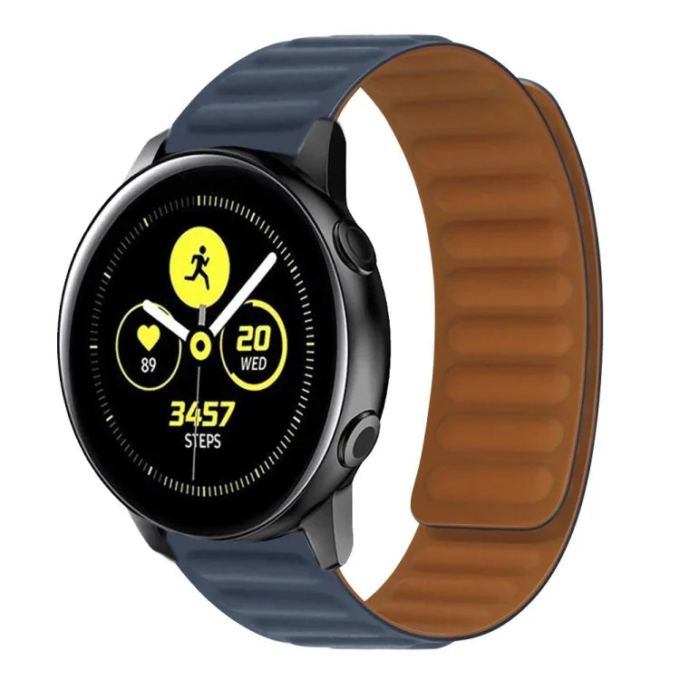 สายรัดนาฬิกาซิลิโคนแม่เหล็ก สำหรับ Samsung Galaxy Watch 3 41MM R850, สำหรับ Samsung Galaxy Gear Sport, สำหรับ Samsung Galaxy Watch Active