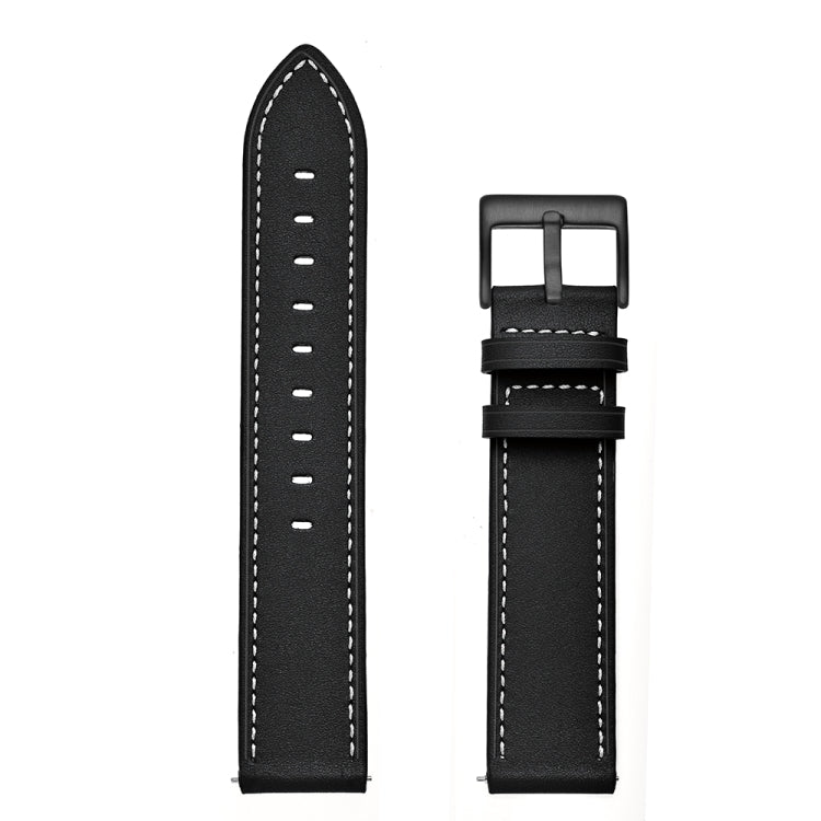 First Layer Leather Car Line Solid Color Strap, For Huawei Watch GT3 46mm / Watch GT Runner, For Huawei Watch GT3 42mm / Watch GT2 42mm