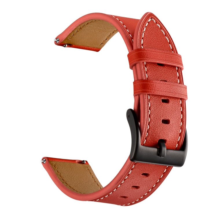 First Layer Leather Car Line Solid Color Strap, For Huawei Watch GT3 46mm / Watch GT Runner, For Huawei Watch GT3 42mm / Watch GT2 42mm