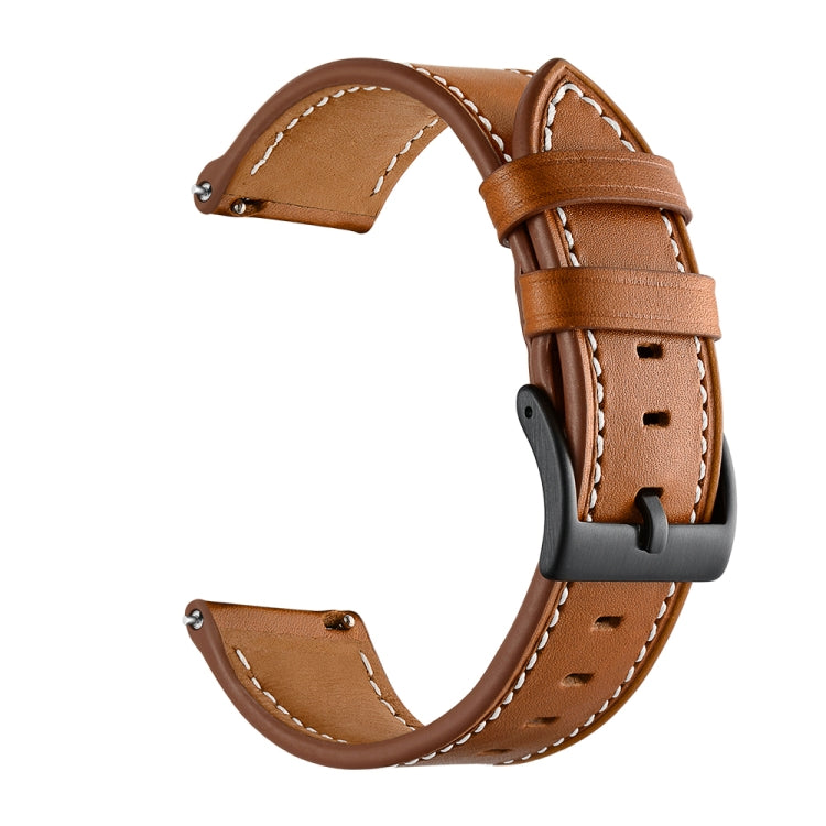 First Layer Leather Car Line Solid Color Strap, For Huawei Watch GT3 46mm / Watch GT Runner, For Huawei Watch GT3 42mm / Watch GT2 42mm