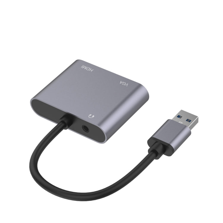 อะแดปเตอร์ HUB USB 3 in 1 เป็น HDMI / VGA / เสียง