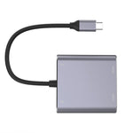 อะแดปเตอร์ HUB Type-C 4 in 1 เป็น HDMI คู่ + USB + Type-C
