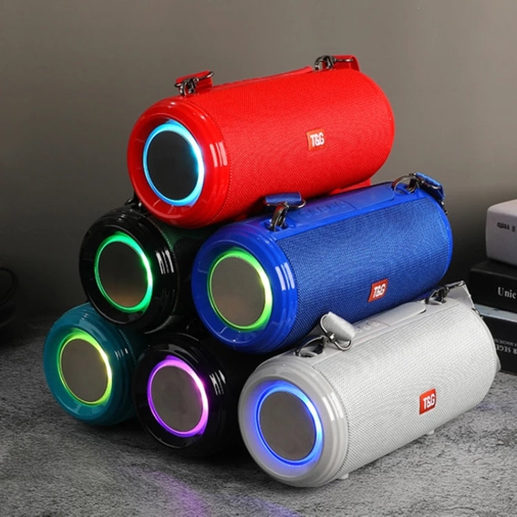 ลำโพงบลูทูธกันน้ำพกพาพร้อมไฟ RGB T&G TG537 รองรับ FM / การ์ด TF