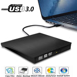 เครื่องเล่นไดรฟ์ CD / DVD-RW ภายนอก USB 3.0 แบบขัดเงา รุ่น ECD819