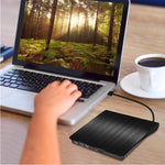 เครื่องเล่นไดรฟ์ CD / DVD-RW ภายนอก USB 3.0 แบบขัดเงา รุ่น ECD819