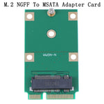 การ์ดอะแดปเตอร์ Mini PCI-E M.2 NGFF 30mm 42mm SSD เป็น 52 พิน mSATA