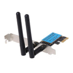การ์ดเครือข่ายไร้สาย PCIe แบบสองย่านความถี่ 5G / 2.4G ความเร็ว 1200Mbps