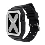 สายซิลิโคนพร้อมเคส สำหรับ Apple Watch Series, 7 41มม. / 6&SE&5&4 40มม. / 3&2&1 38มม., 7 45มม. / 6&SE&5&4 44มม. / 3&2&1 42มม.