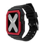 สายซิลิโคนพร้อมเคส สำหรับ Apple Watch Series, 7 41มม. / 6&SE&5&4 40มม. / 3&2&1 38มม., 7 45มม. / 6&SE&5&4 44มม. / 3&2&1 42มม.