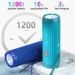 ลำโพงบลูทูธไร้สายมัลติฟังก์ชันกลางแจ้งพกพาพร้อมไฟ LED T&G TG312