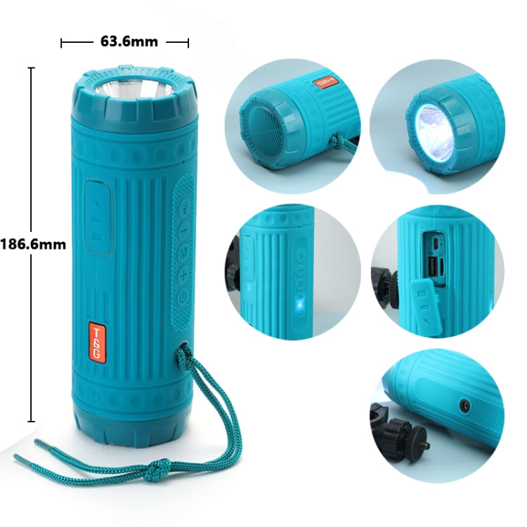 ลำโพงบลูทูธไร้สายมัลติฟังก์ชันกลางแจ้งพกพาพร้อมไฟ LED T&G TG312
