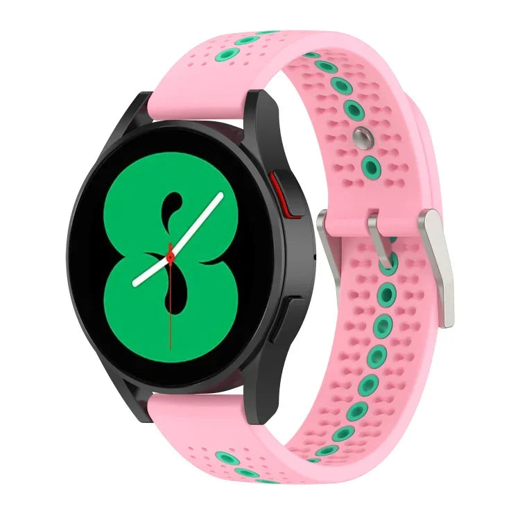 Two-Color Silicone Breathable Strap, For Samsung Gear S2 Classic, For Samsung Galaxy Gear Sport