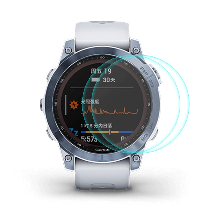 For Garmin Fenix 7X ENKAY 0.2mm 9H Tempered Glass Screen Protector Watch Film, 1 PC, 2 PCS, 5 PCS, 10 PCS