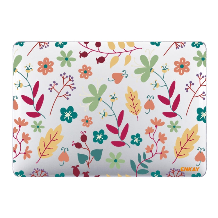 เคสป้องกันแล็ปท็อปคริสตัลลายชุดดอกไม้จาก ENKAY สำหรับ MacBook Air 13.3 นิ้ว A1932 / A2179 / A2337, สำหรับ MacBook Air 13.3 นิ้ว A1932 / A2179 / A2337