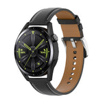 สายหนังลูกวัวลายเย็บ สำหรับ Samsung Galaxy Watch 3 ขนาด 45 มม. สำหรับ Samsung Galaxy Watch ขนาด 46 มม. สำหรับ Samsung Galaxy Gear S3 Classic / Gear S3 Frontier