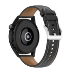 สายหนังลูกวัวลายเย็บ สำหรับ Samsung Galaxy Watch 3 ขนาด 45 มม. สำหรับ Samsung Galaxy Watch ขนาด 46 มม. สำหรับ Samsung Galaxy Gear S3 Classic / Gear S3 Frontier
