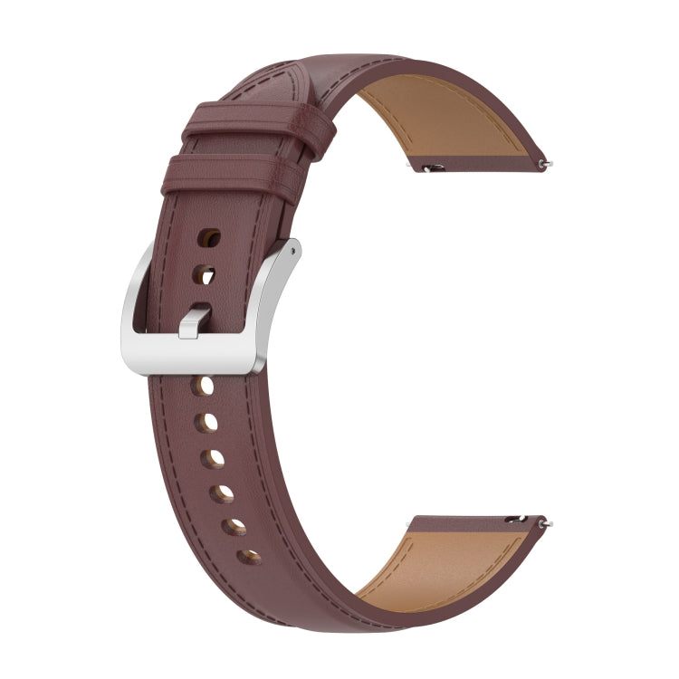 สายหนังลูกวัวลายเย็บ สำหรับ Samsung Galaxy Watch 3 ขนาด 45 มม. สำหรับ Samsung Galaxy Watch ขนาด 46 มม. สำหรับ Samsung Galaxy Gear S3 Classic / Gear S3 Frontier