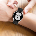 สายซิลิโคนลายเส้นคาร์บอนไฟเบอร์ 20mm สำหรับ Samsung Galaxy Watch 4 40mm / 44mm, สำหรับ Samsung Galaxy Watch 4 Classic 42mm / 46mm, สำหรับ Samsung Galaxy Watch 3 41mm, สำหรับ Samsung Galaxy Watch Active 2 40mm / 44mm