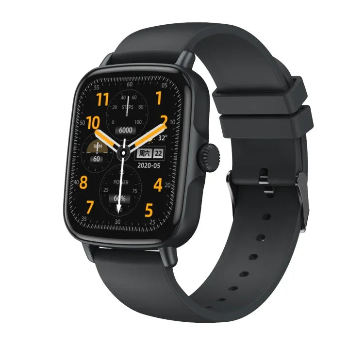 นาฬิกาอัจฉริยะหน้าจอสี AW18 1.69 นิ้ว รองรับการโทร Bluetooth / ตรวจวัดอัตราการเต้นหัวใจ
