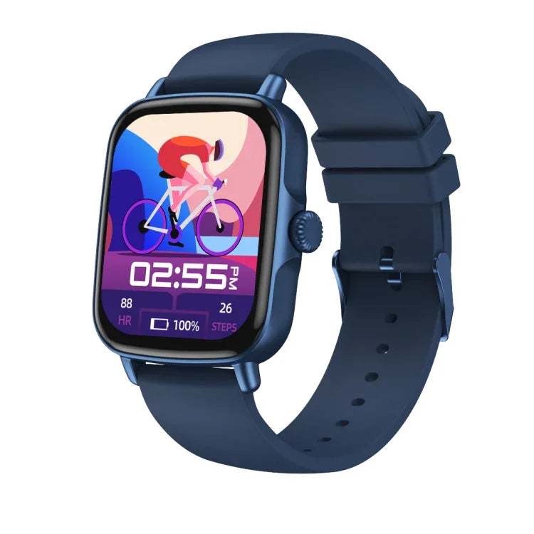 นาฬิกาอัจฉริยะหน้าจอสี AW18 1.69 นิ้ว รองรับการโทร Bluetooth / ตรวจวัดอัตราการเต้นหัวใจ