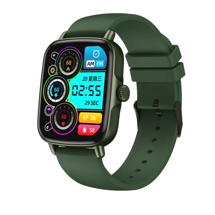 นาฬิกาอัจฉริยะหน้าจอสี AW18 1.69 นิ้ว รองรับการโทร Bluetooth / ตรวจวัดอัตราการเต้นหัวใจ