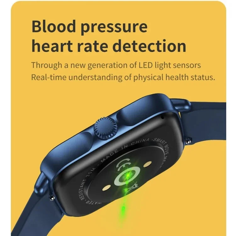 นาฬิกาอัจฉริยะหน้าจอสี AW18 1.69 นิ้ว รองรับการโทร Bluetooth / ตรวจวัดอัตราการเต้นหัวใจ