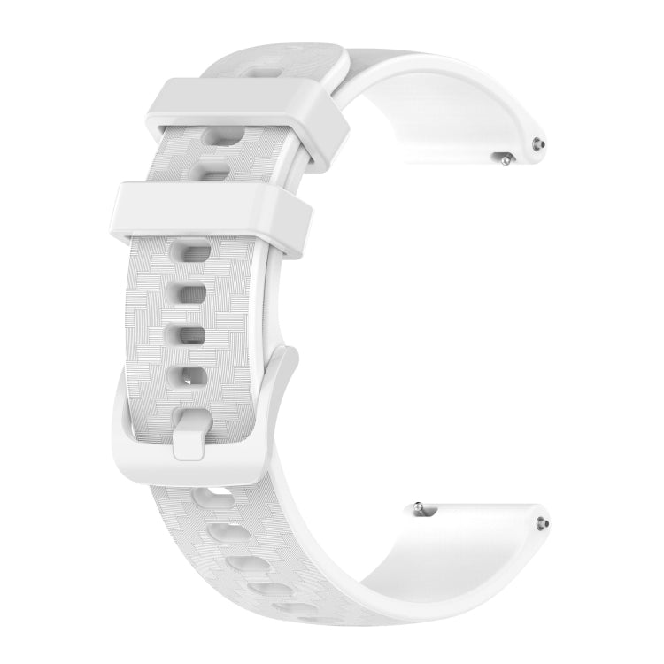 20mm Carbon Fiber Striped Silicone Strap, For Garmin Vivomove3, For Garmin Venu SQ, For Garmin Forerunner 645 Music, For Garmin VivoMove Luxe