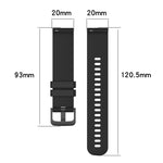 20mm Carbon Fiber Striped Silicone Strap, For Garmin Vivomove3, For Garmin Venu SQ, For Garmin Forerunner 645 Music, For Garmin VivoMove Luxe