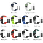 26mm Silicone Mixing Color Watch Strap, For Garmin Fenix 3, For Garmin Fenix 3 HR, For Garmin Fenix 3 Sapphire