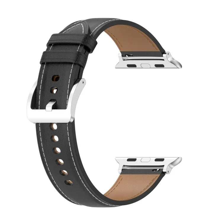 สายหนังวัวชั้นบนเย็บสำหรับ Apple Watch Series, 7 41มม. / 6&SE&5&4 40มม. / 3&2&1 38มม. 20มม., 7 45มม. / 6&SE&5&4 44มม. / 3&2&1 42มม. 22มม., 7 41มม. / 6&SE&5&4 40มม. / 3&2&1 38มม. 22มม., 7 45มม. / 6&SE&5&4 44มม. / 3&2&1 42มม. 20มม.