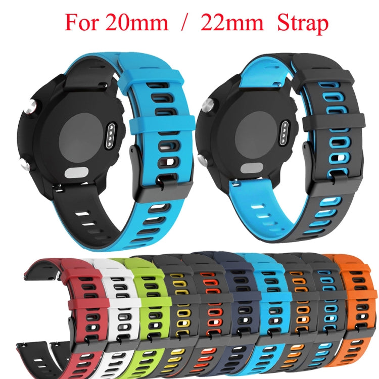สายซิลิโคนสีผสมขนาด 20 มม. สำหรับ Samsung Galaxy Watch Active 2 ขนาด 44 มม. สำหรับ Samsung Galaxy Watch Active ขนาด 40 มม.
