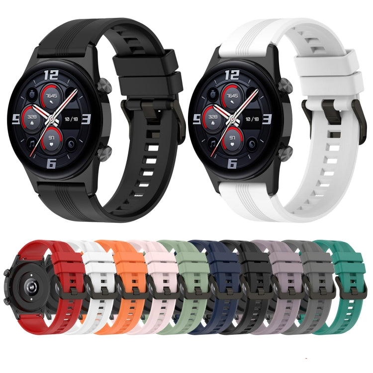 22mm Vertical Silicone Watch band, For Huawei Watch GT 42mm/46mm, For Huawei Watch GT2 46MM, For Honor Magic Watch 2 46m, For Honor Magic Watch