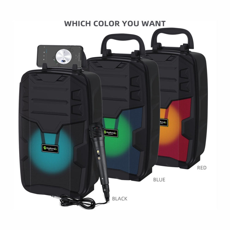 NewRixing NRG401C Outdoor Portable Karaoke Wireless Speaker High-Power Audio Amplifier, With Mic