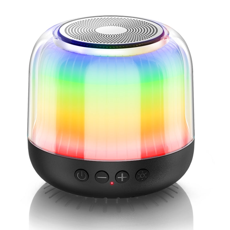 JY12 ลำโพงบลูทูธไร้สายพร้อมไฟ LED RGB เต็มจอ