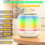 JY12 ลำโพงบลูทูธไร้สายพร้อมไฟ LED RGB เต็มจอ