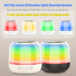 JY12 ลำโพงบลูทูธไร้สายพร้อมไฟ LED RGB เต็มจอ