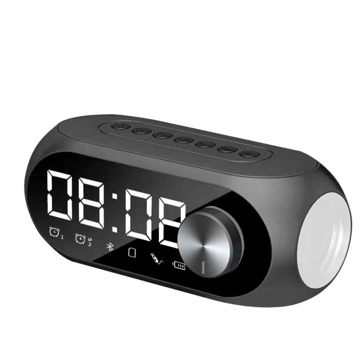 AEC S8 นาฬิกาปลุกลำโพงบลูทูธพร้อมไฟ LED รองรับ TF / FM, S8