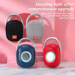 T&G TG321 ลำโพงมินิไร้สายพกพากลางแจ้ง TWS พร้อมไฟ LED, TG321