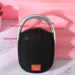 T&G TG321 ลำโพงมินิไร้สายพกพากลางแจ้ง TWS พร้อมไฟ LED, TG321