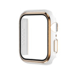 Electroplating Two-color PC+Tempered Film Watch Case, For Apple Watch Series 3/2/1 42mm, For Apple Watch Series 9 / 8 / 7 41mm