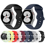 สายซิลิโคนสีพื้นขนาด 20 มม. สำหรับ Samsung Galaxy Watch Active 40 มม., สำหรับ Samsung Galaxy Watch 42 มม., สำหรับ Samsung Galaxy Gear Sport, สำหรับ Samsung Gear S2 Classic